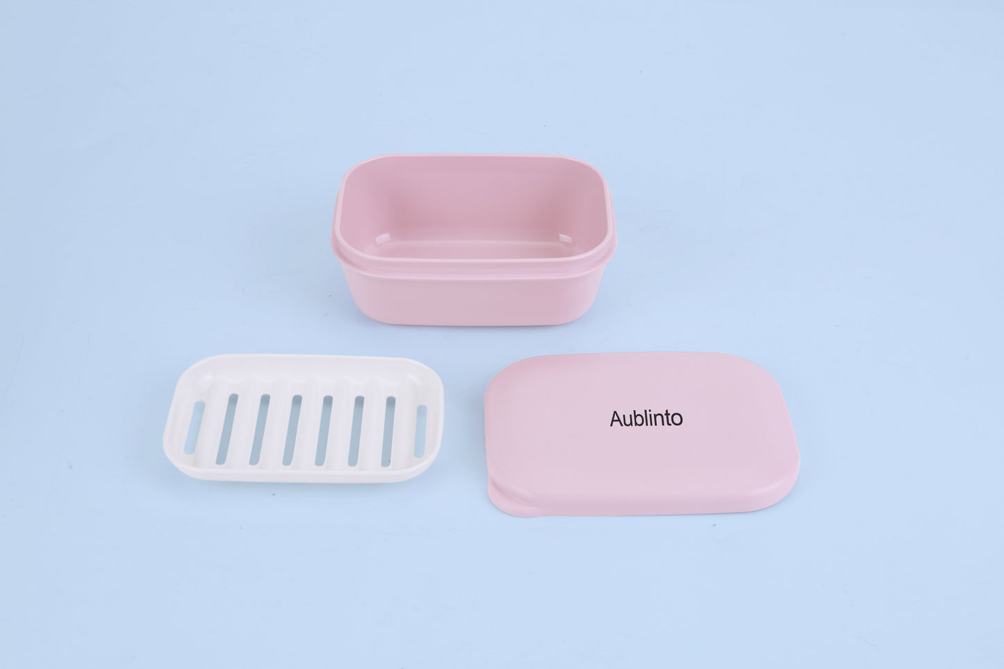 Aublinto Travel Soap Case, Leakproof Soap Container with Lid, Transparently Soap Case for Bathroom, Shower, Gym, School, Camping, Vacation, Outdoor