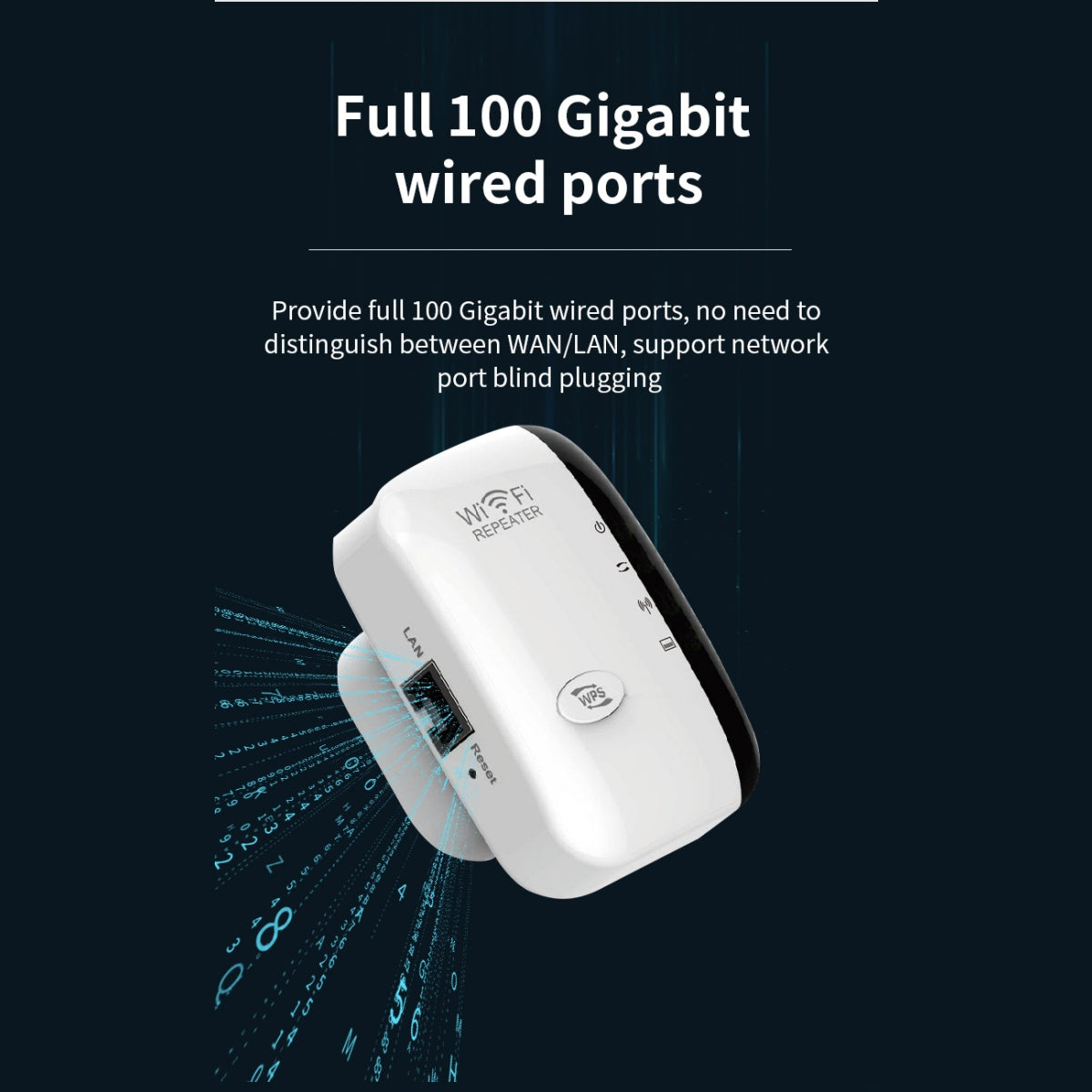 WiFi Extender Repeater, Dual-Band 2.4/5GHz Signal Booster up to 5000 sq.ft & 50 Devices with Ethernet Port, Perfect for Home & Office