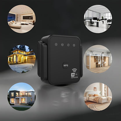 WiFi Extender 2025, WiFi Repeater, Dual-Band 1200Mbps, Covers up to 2000 Sq Ft & 50 Devices, 4 Antennas, Easy Plug & Play for Home and Office