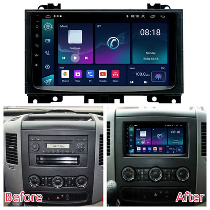 CarpartsX Android 13 Car Stereo for Mercedes-Benz Sprinter (2006-2017) - 9-inch IPS Touchscreen, CarPlay, Android Auto, 2GB+32GB, SWC，Bluetooth/Wifi, AHD Backup Camera