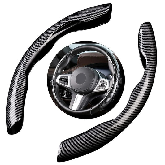 CarpartsX Universal Leather Steering Wheel Cover for Fall Gift, 1 Set Durable Non-slip Steering Wheel Protector, Car Interior Accessories, Fits 99% of Cars, Car Accessories, Gift for Girlfriend - CarpartsX universal automotive interior accessory