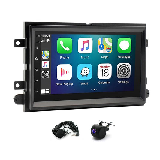 CarpartsX 7" Android 13 Car Stereo for 2004-2014 Ford F150/F250 – Wireless CarPlay & Android Auto, 4+64GB, AHD Backup Camera, Microphone, GPS(no USB model)
