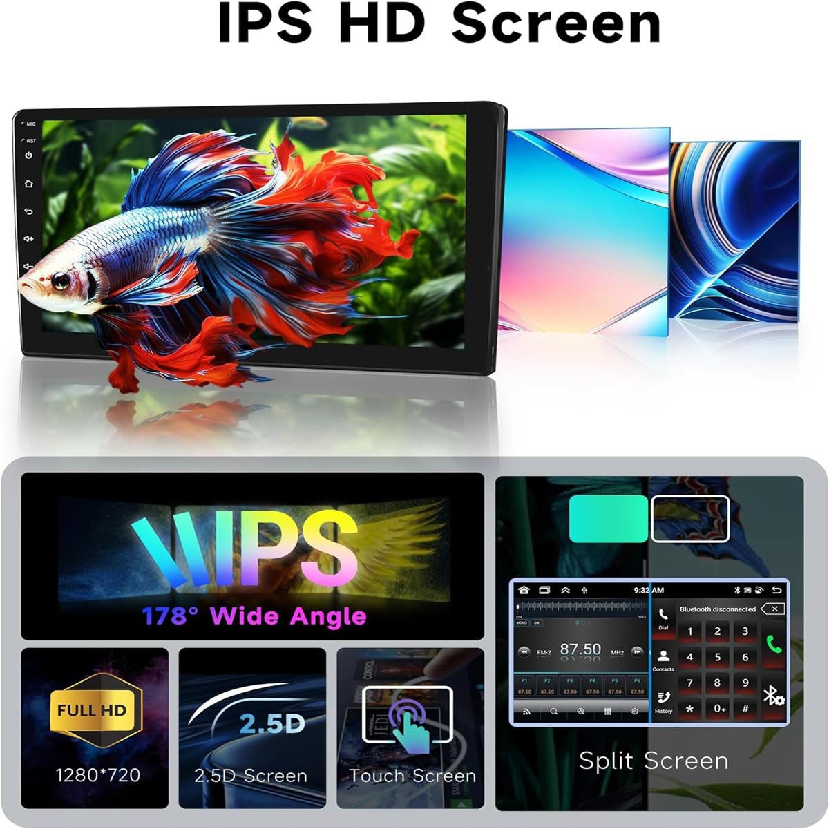 9" Android 13 Car Stereo for Toyota Sienna 2011-2014 – GPS Navigation, Apple CarPlay & Android Auto, Bluetooth, WiFi, DSP