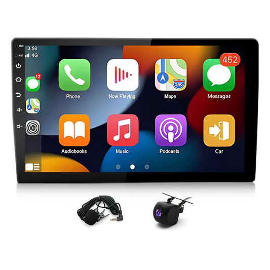 10.1" DAB+ Android Car Stereo for Jeep Wrangler JK 2007–2010 & Ram 1500/2500/3500 2006–2008 – 4GB+64GB, CarPlay & Android Auto, GPS, Bluetooth, WiFi, RDS, SWC