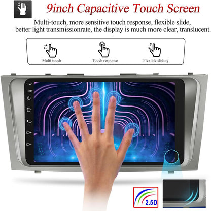 CarpartsX Android 13 Car Stereo for 2007-2011 Toyota Camry – 9" Touchscreen, Wireless CarPlay & Android Auto, WiFi, GPS, SWC, 2+32GB, Bluetooth, Backup Camera