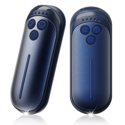 Rechargeable Hand Warmers 2 Pack – Electric Pocket Warmers with Flashlight, 5 Heat Levels, Gift for Women & Men, Camping & Skiing