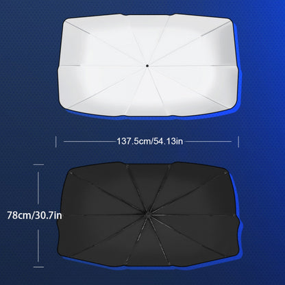 CarpartsX Foldable Anti-UV Windshield Sunshade, Heat Protective Car Umbrella for Front Window, Multipurpose for Sedan & SUVs, Automotive Exterior Accessories for Men & Women, Vehicle Car Stuff Magnetic Double Layer Car Window Shades