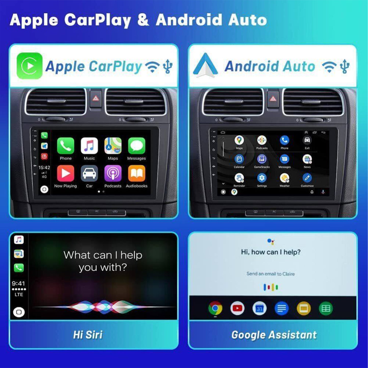 CarpartsX 9-Inch Android 13 Car Stereo for Ford F150 (2009-2014), Wireless CarPlay, Android Auto, GPS Navigation, Bluetooth, DSP Audio, AHD Backup Camera, WiFi, Steering Wheel Control, 2GB RAM 32GB ROM Head Unit with Free Mic & Camera