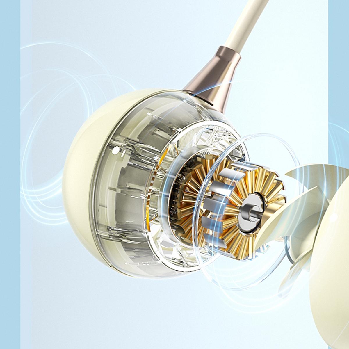 Portable Neck Fan with 3 Speeds, USB Rechargeable Hanging Neckband Fan, Quiet Mini Cooling Fan for Outdoor Travel, Students & Summer Use – Beige