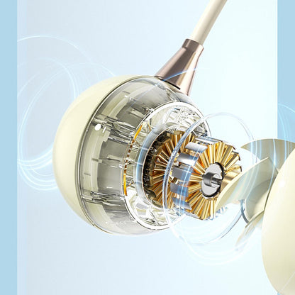 Portable Neck Fan with 3 Speeds, USB Rechargeable Hanging Neckband Fan, Quiet Mini Cooling Fan for Outdoor Travel, Students & Summer Use – Beige