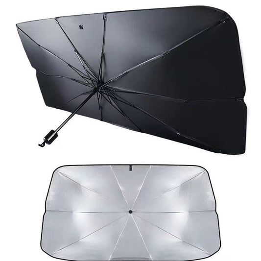 CarpartsX Foldable Anti-UV Windshield Sunshade, Heat Protective Car Umbrella for Front Window, Multipurpose for Sedan & SUVs, Automotive Exterior Accessories for Men & Women, Vehicle Car Stuff Magnetic Double Layer Car Window Shades