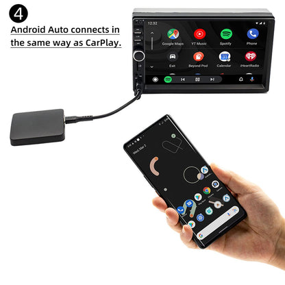 CarpartsX Wireless CarPlay & Android Auto Adapter – Bluetooth 5.0 CarPlay Box for Cars, Plug & Play Car Multimedia Converter