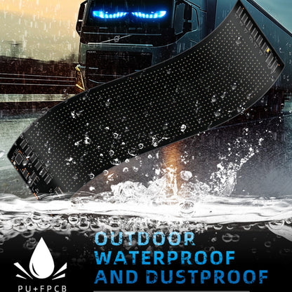 Devil Eyes for Cars, Programmable LED Car Windshield Display, Flexible LED Sign, APP/Remote Controlled Text & Animations, Waterproof Automotive Screen