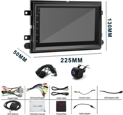 CarpartsX 8-Core Android 13 Car Stereo for Ford F150/F250/F350 (2004-2014) - 7" Touchscreen, Wireless CarPlay, GPS, 2+32GB, AHD Camera&Mic, BT&SWC