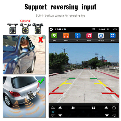 CarpartsX 12-18 Ford Focus Android 13 car navigation 9.7 inches (vertical screen with buttons) built-in Carplay + Android auto / 2 + 32G + long license plate camera