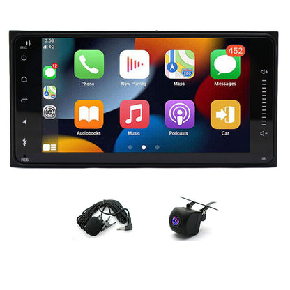 CarpartsX 7-Inch Android 13 Car Stereo, Compatible with Toyota 4Runner, Camry, Hilux, FJ Cruiser, Corolla, Highlander, RAV4, Wireless CarPlay/Android Auto, GPS Navigation, Bluetooth, 2+32GB, AHD Backup Camera, Touchscreen Radio, Microphone