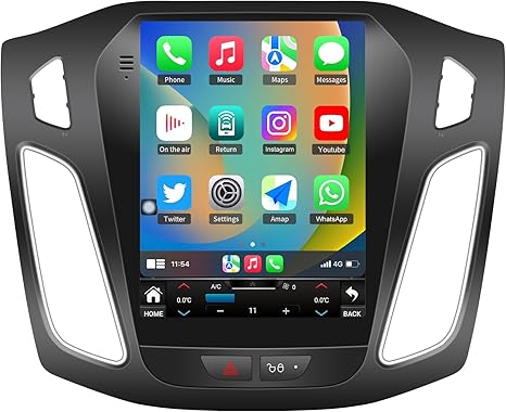 CarpartsX 12-18 Ford Focus Android 13 car navigation 9.7 inches (vertical screen with buttons) built-in Carplay + Android auto / 2 + 32G + long license plate camera