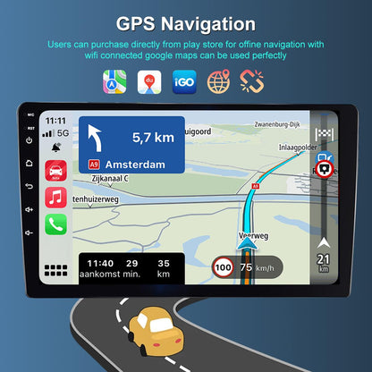 7" Android 13 Car Stereo for Toyota 4Runner 2003–2009 – 4GB+64GB, CarPlay & Android Auto, GPS, WiFi, Bluetooth, FM/RDS, SWC, AHD Camera