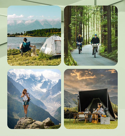 Portable Neck Fan with 3 Speeds, USB Rechargeable Hanging Neckband Fan, Quiet Mini Cooling Fan for Outdoor Travel, Students & Summer Use – Beige