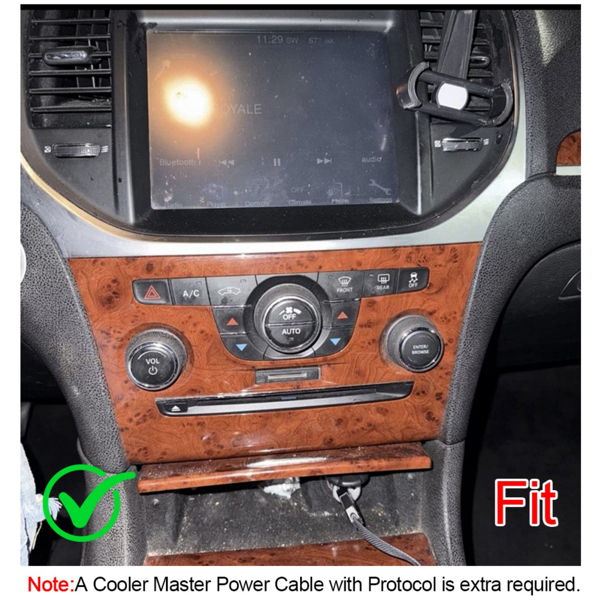 8" Android 14 Car Stereo for Jeep Grand Cherokee / Ram / Wrangler 2015–2021 – 2GB+32GB, Apple CarPlay & Android Auto, GPS, Bluetooth, WiFi, FM/RDS, SWC, AHD Camera