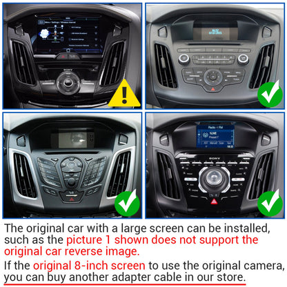 CarpartsX 12-18 Ford Focus Android 13 car navigation 9.7 inches (vertical screen with buttons) built-in Carplay + Android auto / 2 + 32G + long license plate camera