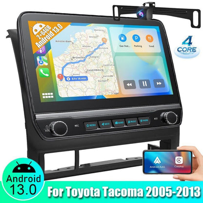 10" Android 13 Car Stereo for Toyota Tacoma 2005–2013 – 2GB+32GB, Wireless CarPlay & Android Auto, GPS, Bluetooth, WiFi, Split Screen, AHD Camera