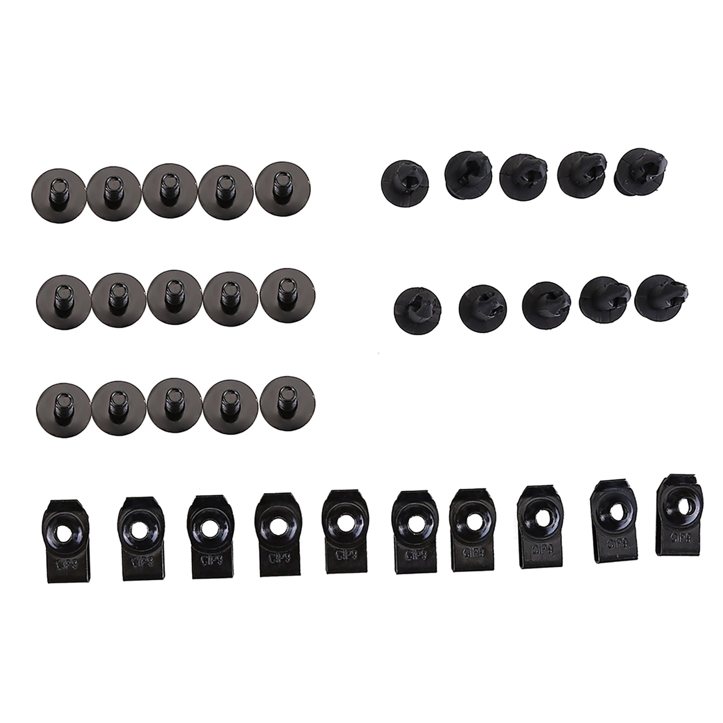 CarpartsX 35PCS Engine Under Cover Splash Shield Retainer Clips for Nissan Infiniti Mudguard, Bumper, Fender Liner Fastener Push Rivet Clips