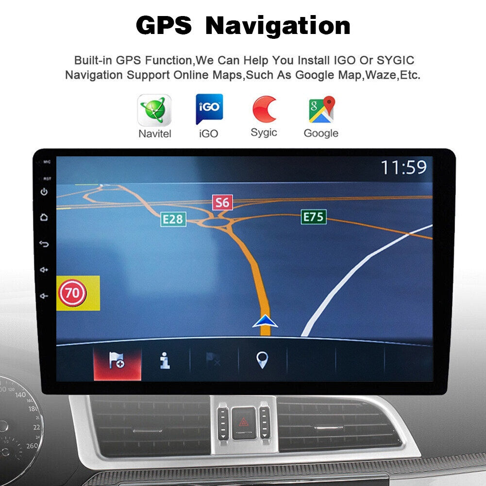 10.1" Android Car Stereo for Jeep Cherokee 2015–2018 / Sport 2016 – Wireless CarPlay & Android Auto, GPS, WiFi, DSP Audio