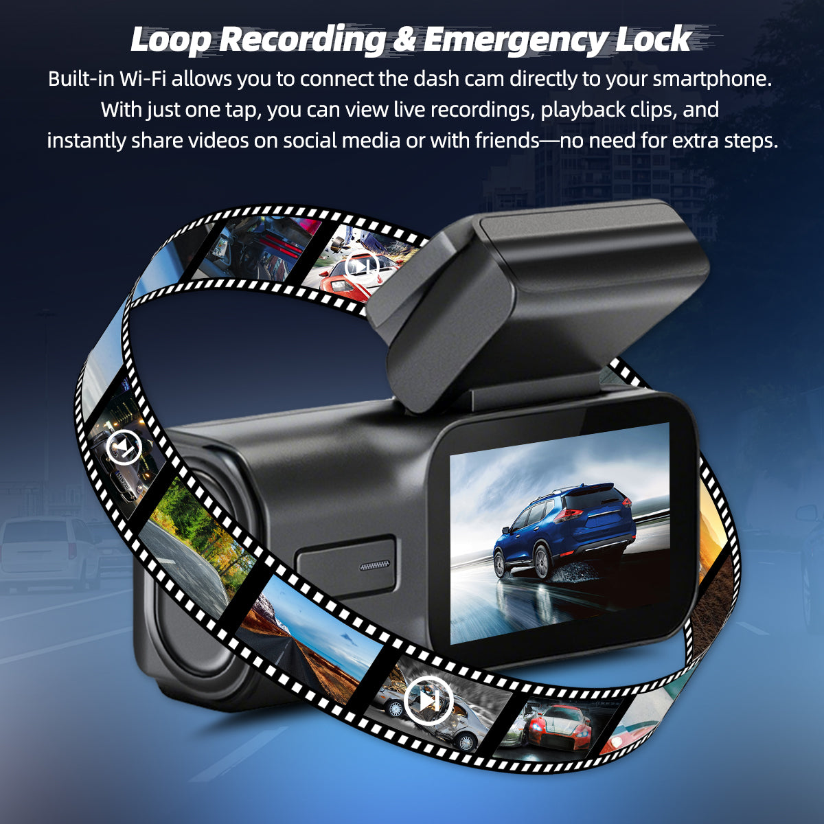 Dash Cam 1080P Car Camera, Front Dash Camera for Cars, Mini Dashcams for Cars with  Night Vision, Recording with 32GB, G-Sensor & 24H Parking Mode