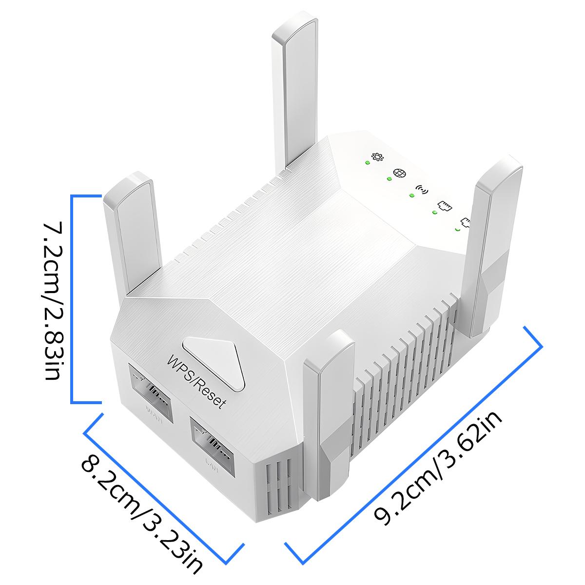 Premium WiFi Extender,1200Mbps Dual Band (5GHz/2.4GHz) Signal Booster, Covers 10,000 sq. ft & 50 Devices, Repeater with Ethernet Port for Home, Gifts