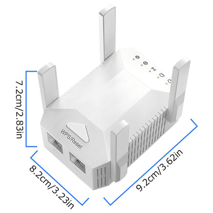 Premium WiFi Extender,1200Mbps Dual Band (5GHz/2.4GHz) Signal Booster, Covers 10,000 sq. ft & 50 Devices, Repeater with Ethernet Port for Home, Gifts