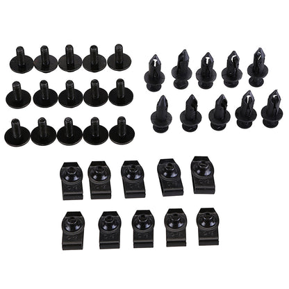 CarpartsX 35PCS Engine Under Cover Splash Shield Retainer Clips for Nissan Infiniti Mudguard, Bumper, Fender Liner Fastener Push Rivet Clips