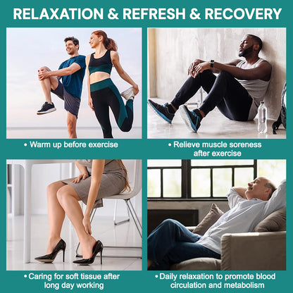 Leg Compression Massager for Circulation & Pain Relief, Foot & Calf Massage Machine with 2 Modes, 3 Intensities, Adjustable Wraps & Controller Durable Daily Lightweight