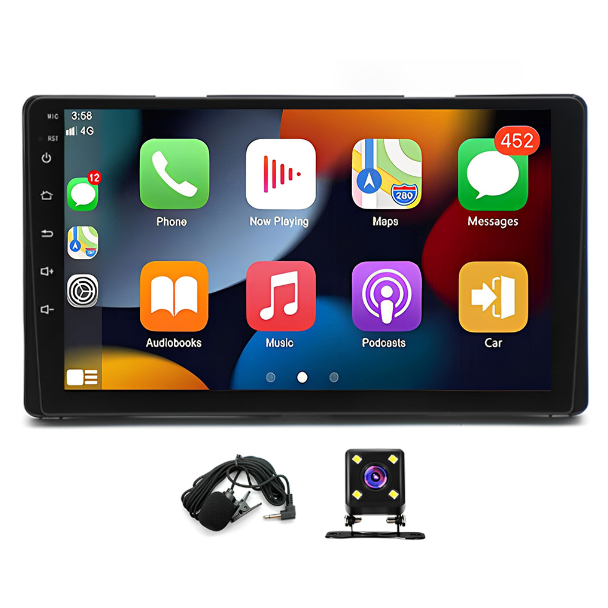 9" Android 13 Car Stereo for Toyota Sienna 2015-2018 – 2GB+32GB, Apple CarPlay & Android Auto, GPS, Bluetooth, WiFi, SWC, 4-LED Backup Camera