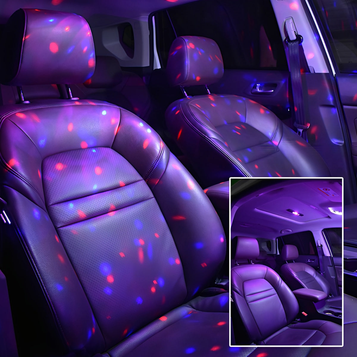 Wireless Car LED Interior Lights – Multicolor Ambient Lighting Kit with Remote Control, USB Rechargeable Night Lamp for Cars, Trucks & SUVs