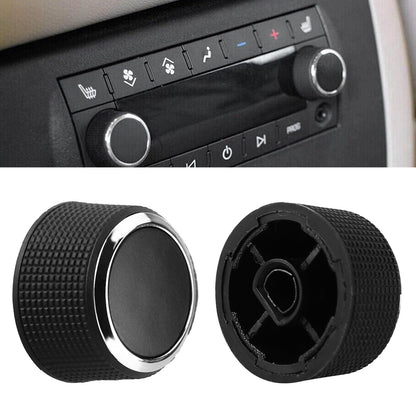 CarpartsX 2 Rear Control Knobs Audio Radio Compatible for Escalade, Enclave, Tahoe, Chevrolet, GMC 2291-2547