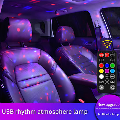 Wireless Car LED Interior Lights – Multicolor Ambient Lighting Kit with Remote Control, USB Rechargeable Night Lamp for Cars, Trucks & SUVs