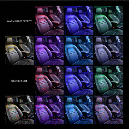 Wireless Car LED Interior Lights – Multicolor Ambient Lighting Kit with Remote Control, USB Rechargeable Night Lamp for Cars, Trucks & SUVs