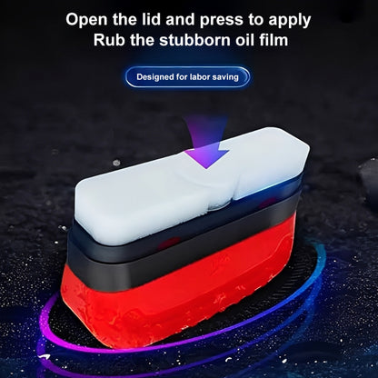 CarpartsX 120ml Automotive Glass Cleaner, Oil Film Remover with Reusable Brush, Anti-Fog & Water-Repellent for Car Windshield & Windows