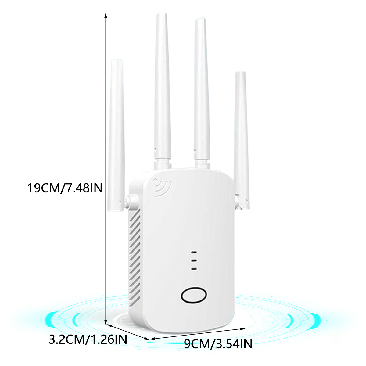 WiFi Extender 1200Mbps Signal Booster – Dual Band 5.8GHz/2.4GHz Repeater with Ethernet Port & AP Mode for Home Coverage