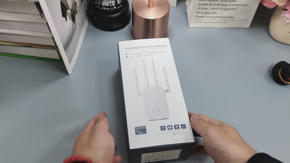 WiFi Extender 1200Mbps Signal Booster – Dual Band 5.8GHz/2.4GHz Repeater with Ethernet Port & AP Mode for Home Coverage